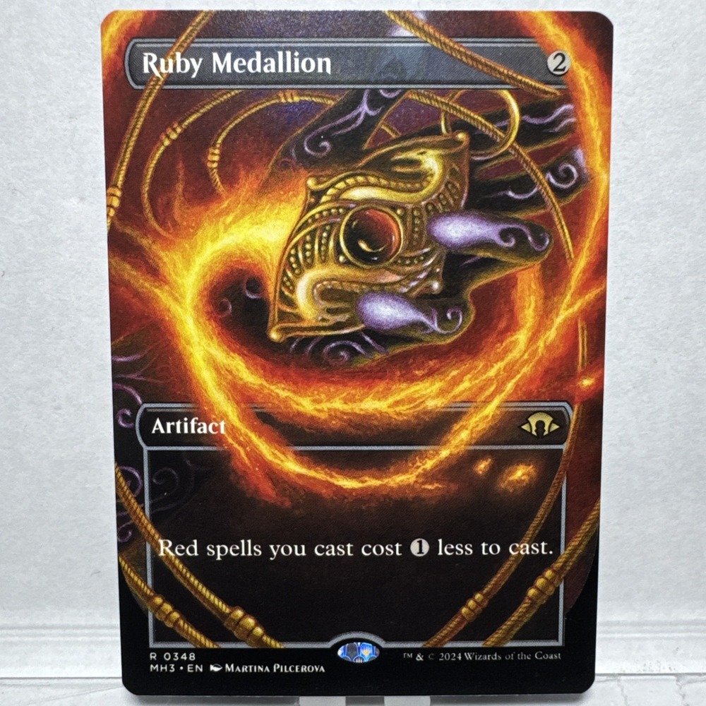 Ruby Medallion Borderless Modern Horizons 3 MH3 0348 MTG Magic Card